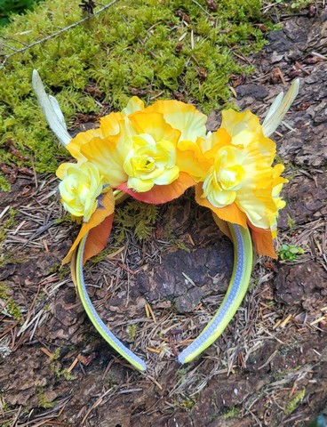 Flower Hairbands with Faux Antlers